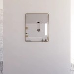 Me Brushed Gold Framed Rectangle Mirror 750 * 900